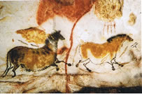 Hoehlenmalerei Lascauf Pferde